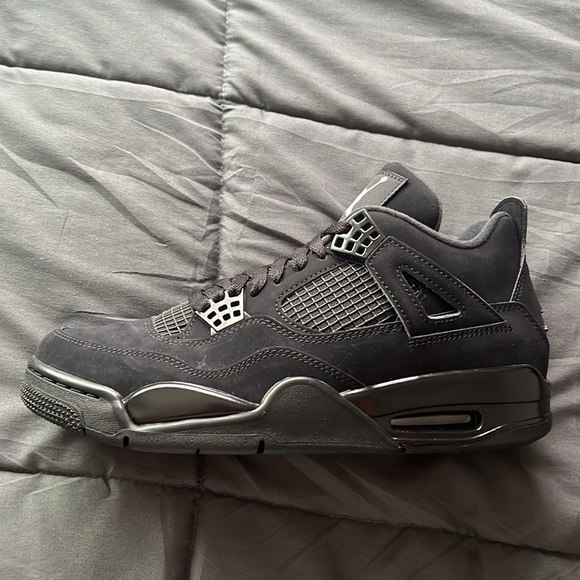COPY - BRAND NEW JORDAN 4S BLACK CATS / SIZE 9.5 /ALL BLACK / SAME DAY SHIPPING - Picture 5 of 9